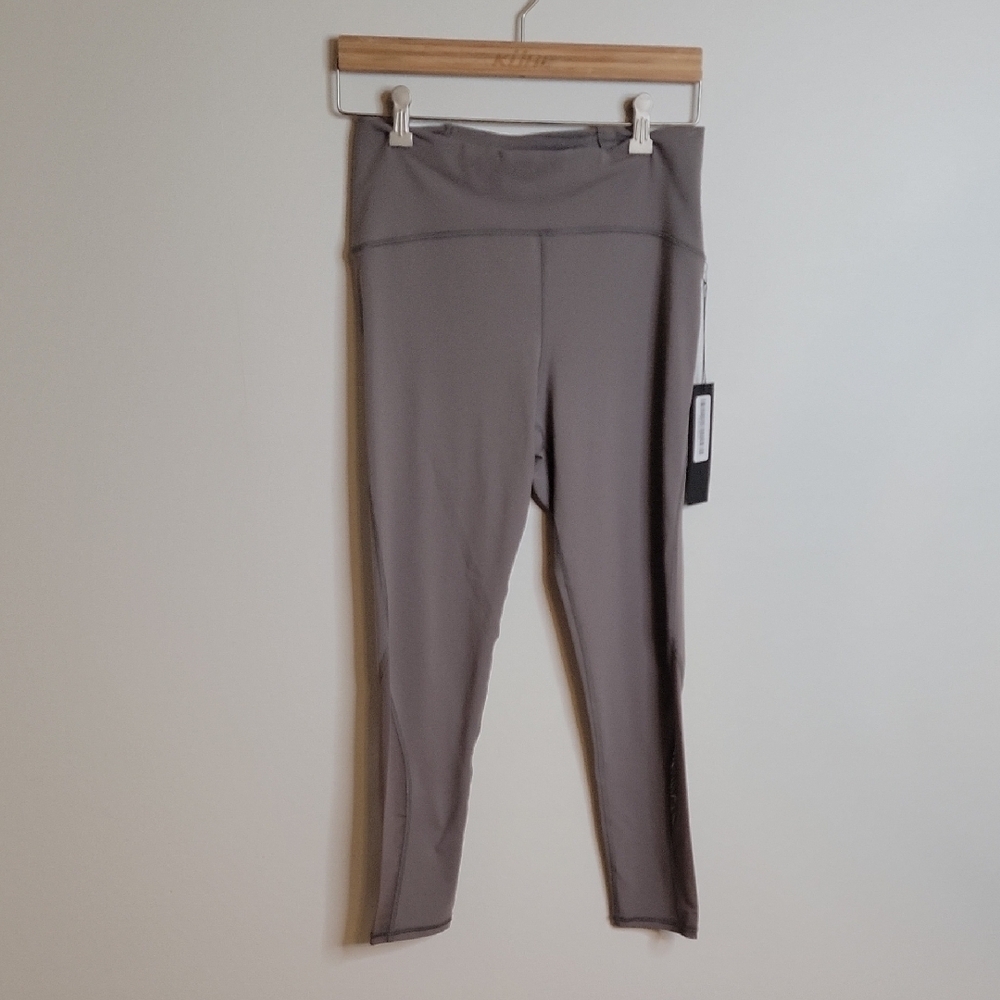 Gray High-Waisted Leggings